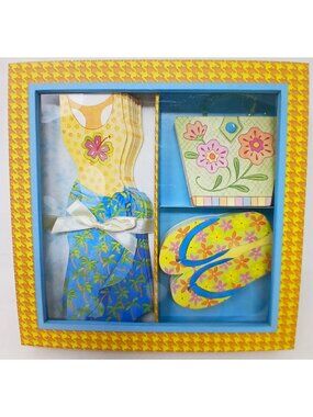 Punch Studio Tropical Notecard Set Envelopes Cards & Note Pads Beachy New #S-3